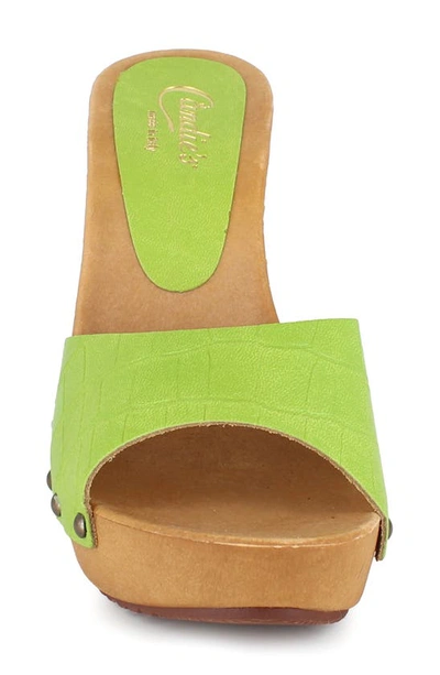 Shop Candies Candie's Viviana Slide Sandal In Lime