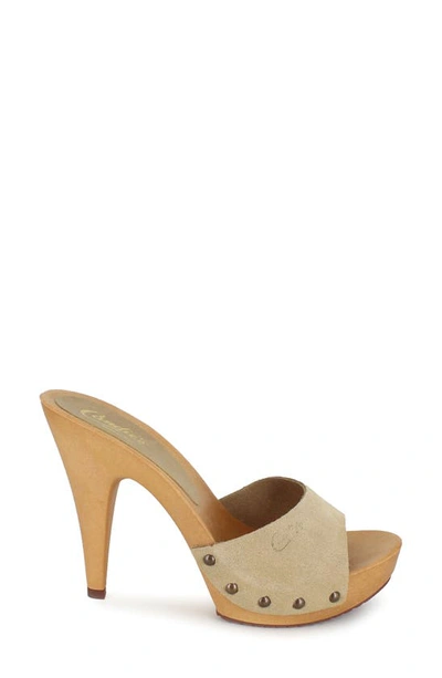 Shop Candies Viviana Slide Sandal In Natural