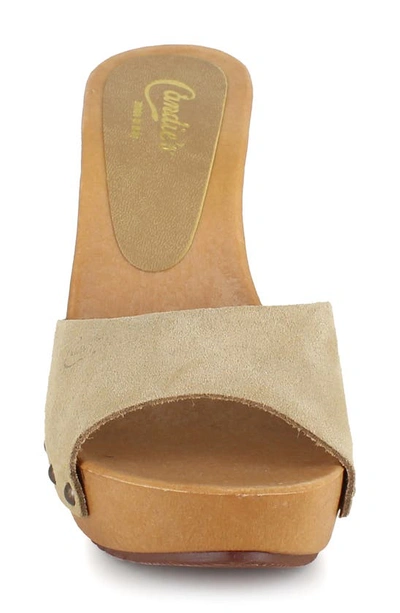 Candies Antonella Slide Sandal In Natural