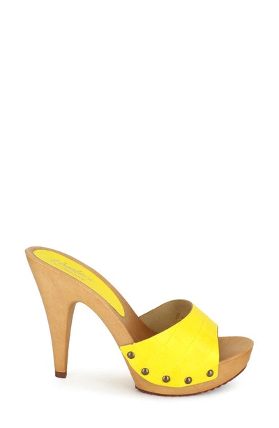 Candies Antonella Slide Sandal In Yellow