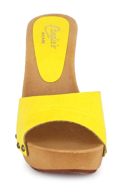 Candies Antonella Slide Sandal In Yellow
