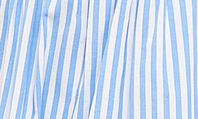 English Factory Stripe Ruffle Minidress In Blue Stripe