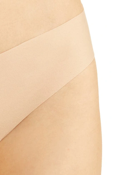 Commando Cotton Thong In Beige