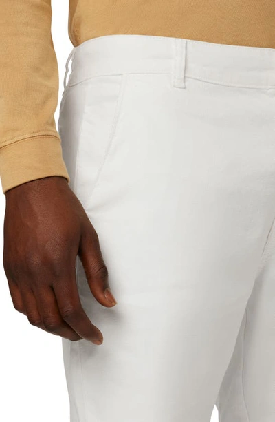 Shop Hudson Linen Blend Twill Chino Shorts In Snow