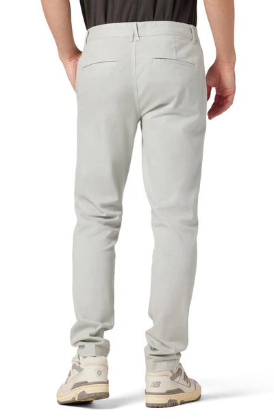 Hudson Jeans Slim Straight Leg Chinos In Gray Mist