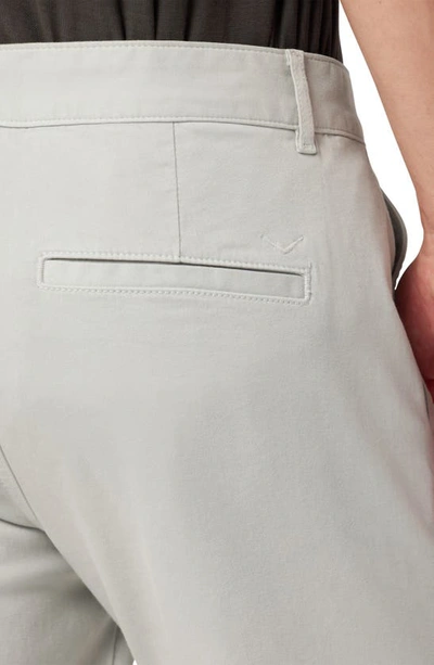 Hudson Jeans Slim Straight Leg Chinos In Gray Mist