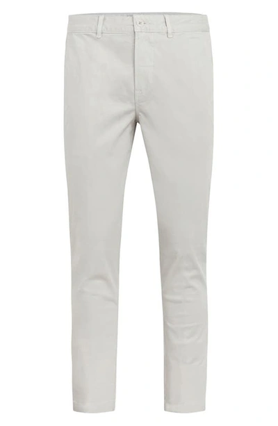 Hudson Jeans Slim Straight Leg Chinos In Gray Mist