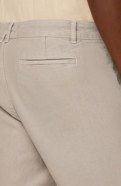 Shop Hudson Linen Blend Twill Chino Shorts In Light Steel