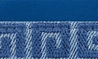 Shop Givenchy 4g Monogram Denim & Leather Card Case In Medium Blue