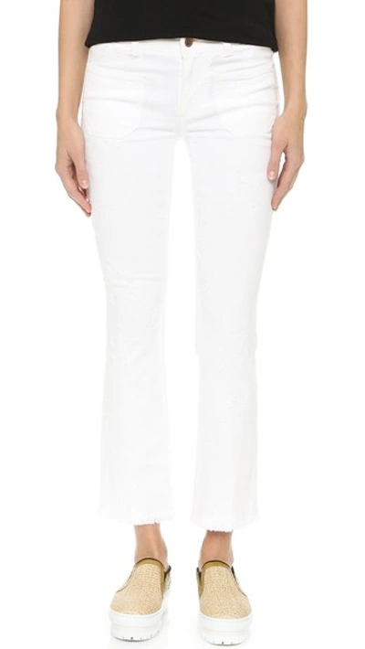 Stella Mccartney Skinny Kick Flare Jeans In Pure White