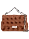STELLA MCCARTNEY mini Becks weaved shoulder bag,POLYURETHANE67%