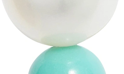 Shop Poppy Finch Petite Cultured Pearl & Turquoise Drop Earrings In 14kyg