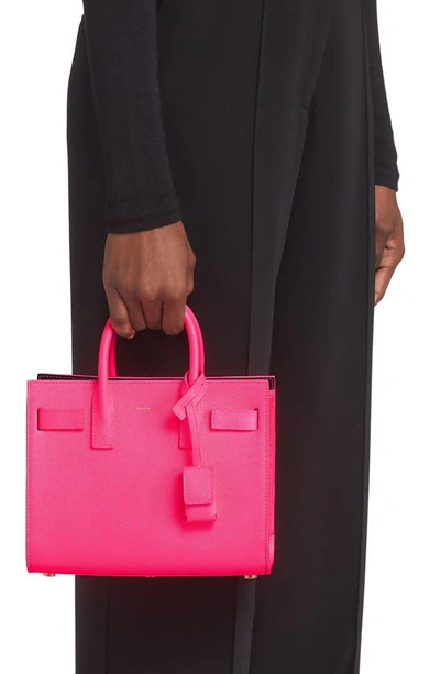 SAINT LAURENT Sac de Jour Nano shoulder bag in Pink