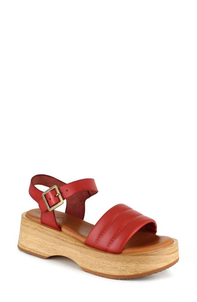 Shop Candies Elisa Platform Sandal In Burnt Orange