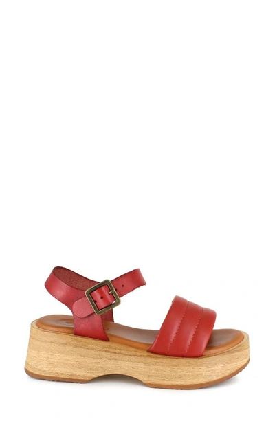Candies Elisa Platform Sandal In Burnt Orange