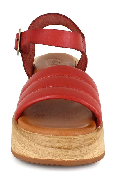 Candies Elisa Platform Sandal In Burnt Orange
