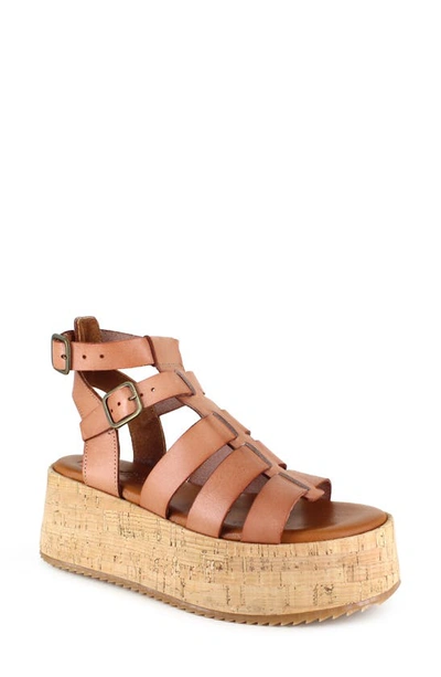 Shop Candies Moramy Ankle Strap Platform Sandal In Camel