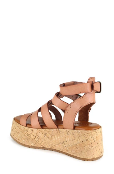 Candies Moramy Ankle Strap Platform Sandal In Camel