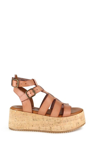 Shop Candies Moramy Ankle Strap Platform Sandal In Camel