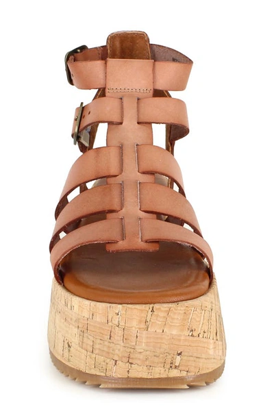 Candies Moramy Ankle Strap Platform Sandal In Camel