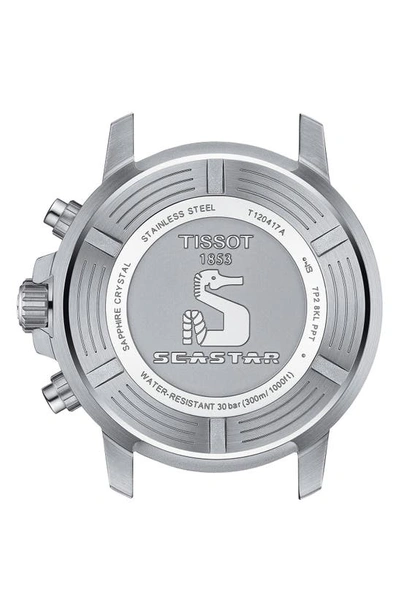 Shop Tissot Seastar 1000 Chronograph Bracelet Watch, 45.5mm In Black