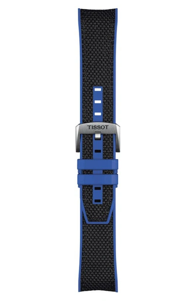 Tissot Seastar 1000 Chronograph Black Dial Textile Strap Men's Watch T120.417.17.051.03 In Black