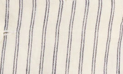 Shop Alex Mill Mathilde Stripe Linen Vest In Navy Double Stripe