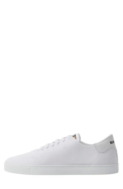 Shop Burberry Robin Knit Low Top Sneaker In Optic White