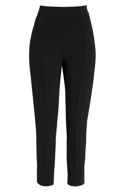 Shop Carolina Herrera High Waist Skinny Ankle Pants In Black