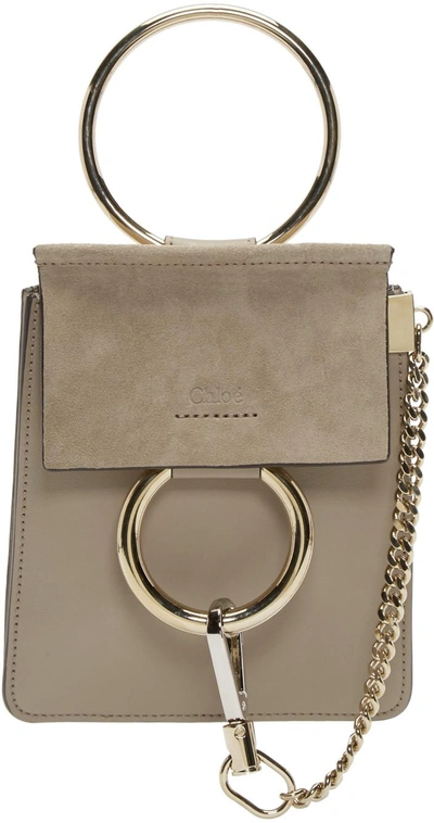 Shop Chloé Grey Mini Bracelet Faye Bag