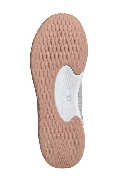 Adidas Originals Cloadfoam Pure Running Shoe In Grey/ White/ Silver Metallic