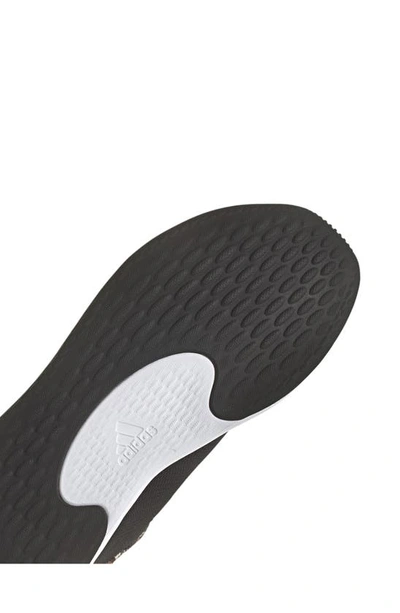 Adidas Originals Cloadfoam Pure Running Shoe In Black/ Black/ Pulse Lime