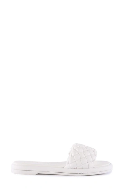 Shop Seychelles Bellisima Slide Sandal In White V-leather