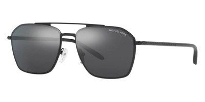 Shop Michael Kors Men's Mk1124-10056g Fashion 56mm Shiny Black Sunglasses