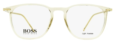 Shop Hugo Boss Men's Pantos Eyeglasses B1313 Ixe Mud/gold 50mm In Multi