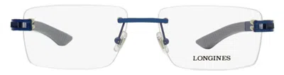 Longines Men's Rimless Eyeglasses Lg5006h 090 Blue 55mm In Multi