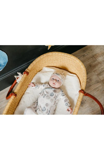 Copper Pearl Newborn Knotted Gown In Eclipse