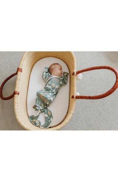 Copper Pearl Newborn Knotted Gown In Atwood