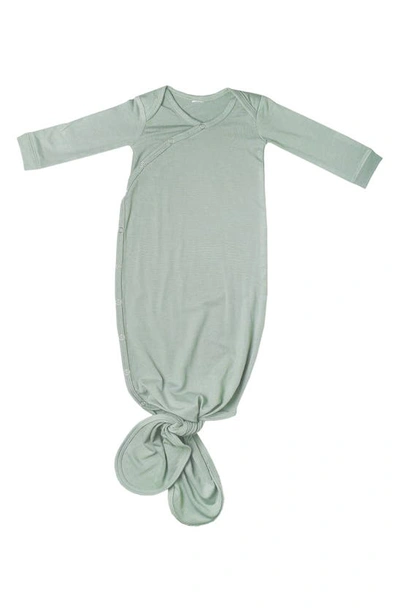 Shop Copper Pearl Newborn Knotted Gown In Briar