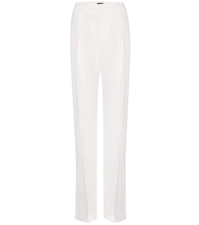 Tom Ford Silk Trousers In White