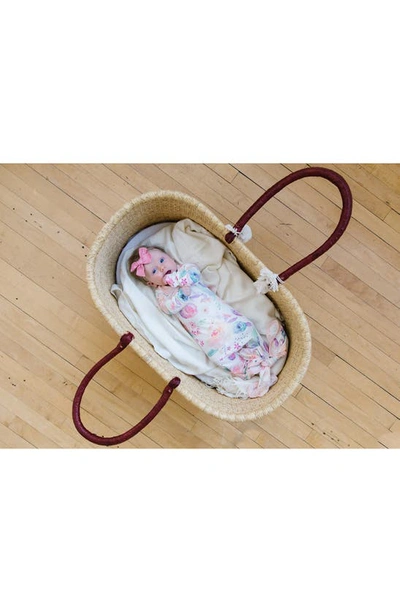 Copper Pearl Newborn Knotted Gown In Bloom