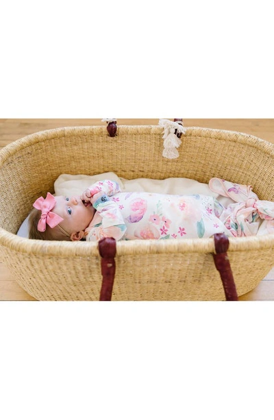 Copper Pearl Newborn Knotted Gown In Bloom
