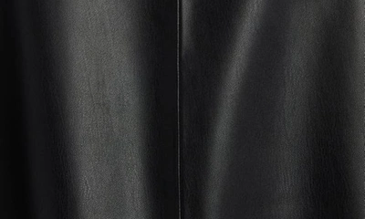 Shop Stella Mccartney Altmat Double Breasted Faux Leather Blazer In Black