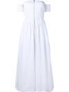 FENDI OFF-SHOULDER SMOCK DRESS,FD94084IG11462851