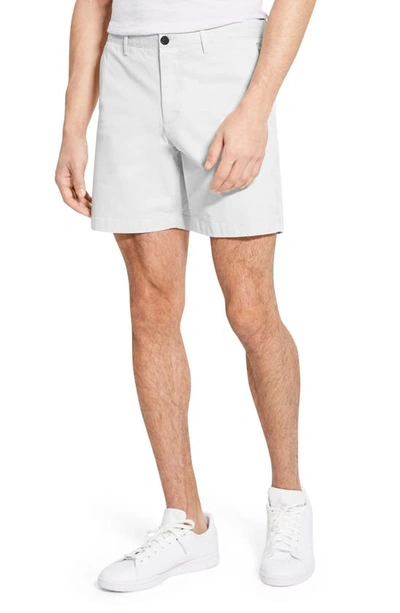 Shop Theory Zaine Stretch Cotton Chino Shorts In White