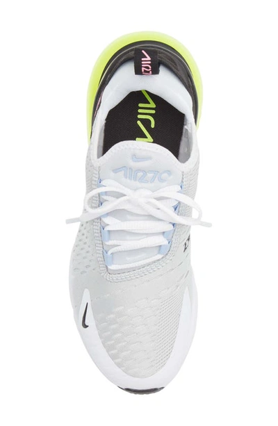 Shop Nike Air Max 270 Sneaker In Platinum/ Black/ Volt/ White