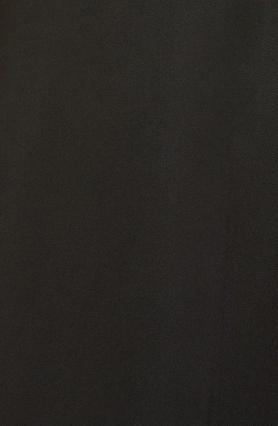 Shop Totême Draped Camisole Maxi Dress In Black/ Bleached Sand