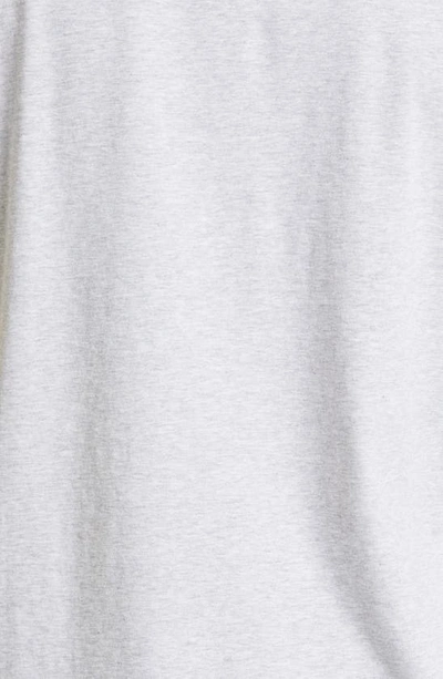Shop Givenchy Logo Slim Fit Cotton T-shirt In Light Grey Melange