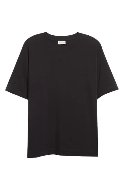 Shop Dries Van Noten Heydu Cotton T-shirt In Black 900