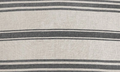 Shop Pom Pom At Home Jackson Stripe Linen Sham In Flax/ Midnight